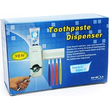 Tuğraçelik Toothpaste Dispenser JX-200 DMR-844 Otomatik Diş Macunu Sıkacak & 5'li Diş Fırçalık Seti