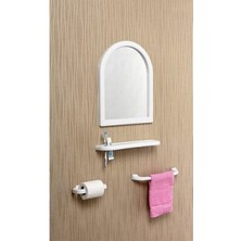 Tuğraçelik Çelik AYNA-169 Beyaz Mini Ayna Seti