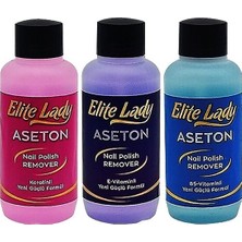 Tuğraçelik Elite Lady 125ML Mix B5 & E Vitamin & Keratin Aseton Oje Sil- 12'li Paket