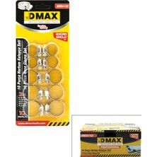 Tuğraçelik Dmax DMX-4152 Metal Hortum Kelepçesi Seti 10 Adet- 12'li Paket