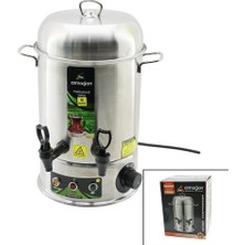 Tuğraçelik Armağan 80 Bardak Çay Otomatı Elektrikli Semaver Çay Makinesi Çift Musluk 8l 1500W 6.8A