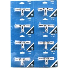 Tuğraçelik Ibico K13-087 Çiftli 2 Başlı Taharet Musluğu - Aç Kapa, Vakumlu Ambalaj- 8'li Paket