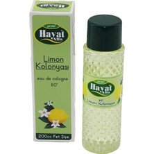 Tuğraçelik Hayat Kutulu 200CC Limon Kolonya 80° Pet Şişe- 12'li Paket