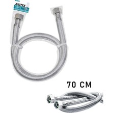 Tuğraçelik Kinetex KTX-2882 Flex Şofben ve Kazan Hortumu 70 cm Dişi-Dişi 1/2"- 10'li Paket