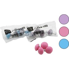 Tuğraçelik Ibico İ20-017 Kumaş Kaplama Mix Renk Mantar Iğne Uçlu Yorgan Klipsi ve Nevresim Tutucu Sabitleyici 50X20 (4 Adet)- 50'li Paket