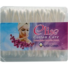 Tuğraçelik Elise Favori Cotton Kare Kutu Kulak Çöpü (Pamuklu Çubuk) 12'li Paket- 12'li Paket