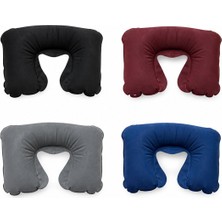Tuğraçelik Ibico İ20-028 Şişme Seyahat Boyun Yastığı 38X25 cm - Renkli Boyuna Geçmeli- 20'li Paket