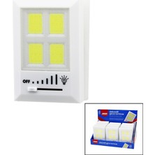 Tuğraçelik ZMAX-3185 4-Cob LED Pilli Dekoratif Gece Lambası Işık Ayarı- 12'li Paket