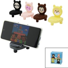 Tuğraçelik Cartoon Phone Holder YAKUT-11614 ( Üçgen Sehpalı ) Renkli Plastik Mini Telefon Tutacak (3 KANALLI)*486