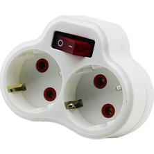 Tuğraçelik Fetih Elektrik KOD-117-02-P 2'li Anahtarlı Papatya Yonca Golyat 12X10- 12'li Paket