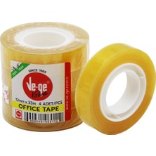 Tuğraçelik Vege 1233 SO-1030 Para Bandı 12 mm x 33 M - Su Bazlı Akrilik Tutkallı- 6'li Paket