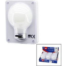 Tuğraçelik ZMAX-3183 Ampul Model Pilli Dekoratif Gece Lambası 3 Mod Işık- 12'li Paket