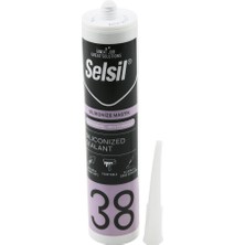 Tuğraçelik Selsil-38 Siyah Mastik Silikonize Akrilik Yeni Formül 500G- 25'li Paket