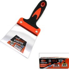 Tuğraçelik Kinetex KTX-2163 Çelik Boyacı Spatulası 100 mm - Kauçuk Saplı- 12'li Paket