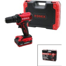 Tuğraçelik Rodex RDX-3365 2 Kademe Hız ve Vitesli Şarjlı Matkap (Çift Batarya, 19 Parça Uçlu)