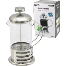 Tuğraçelik Ibico İ22-346 French Press 800 ml - Cam Gövde, Metal Kafes ve Metal Kapak