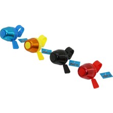 Tuğraçelik Ibico İ18-019 Cırcırlı Bisiklet Zili - Dik Yuvarlak Renkli Metal Kapaklı- 20'li Paket