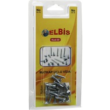 Tuğraçelik Elbis-35 3.9X16 Matkap Uçlu Akıllı Vida- 12'li Paket