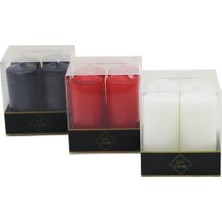 Tuğraçelik Gül Candle GL-212 Renkli Takoz Mum 4'lü- 36'li Paket