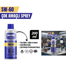 Tuğraçelik Swanson Works Sw-60 Çok Amaçlı Yağlayıcı Sprey - 200 Ml- 36'li Paket