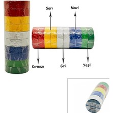Tuğraçelik Ibico İ13-027 Renkli Izolasyon Elektrik Bandı (0.15MM x 18MM, 6 Yards)- 10'li Paket