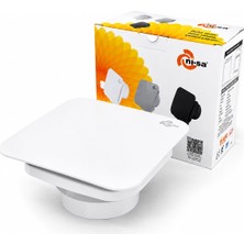 Tuğraçelik Ni-Sa EBT-150SB Plastik Aspiratör 150 mm 20W - 2800 Rpm, 320 M³/h, Beyaz