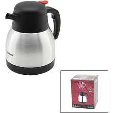 Tuğraçelik Cooker CKR-2035 Inox 304 Çelik Termos 1 Lt - 12 Saat Sıcak 24 Saat Soğuk Çift Contalı Kapak