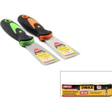 Tuğraçelik Dmax DMX-4781 Metal Spatula - 40 Mm, Fiber Saplı- 12'li Paket