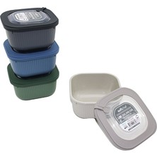 Tuğraçelik Softchef 00682 Line 1100ML Renkli Plastik Saklama Kabı Vakum Kapaklı- 24'li Paket