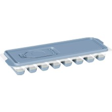 Tuğraçelik Dünya MTF-16009-999 Dikdörtgen Silikon Tabanlı Çubuk Buzluk - Kapaklı Plastik- 36'li Paket