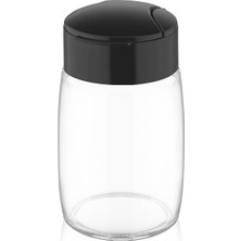 Tuğraçelik Qlux C-00272 Drop Oval Şeffaf Cam Tuzluk ve Baharatlık 100 cc - Tek Stil Dökümlü Plastik Kapak- 40'li Paket