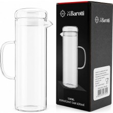 Tuğraçelik Barotti DMR-9795 Cam Kapaklı Düz Borosilikat Cam Sürahi 1200 Ml- 12'li Paket