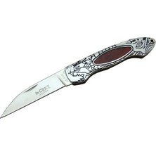 Tuğraçelik Crkt Cr 0124 Rd Kamp Çakı 20 cm - Metal Desenli Sap, Kılıflı, Kutulu