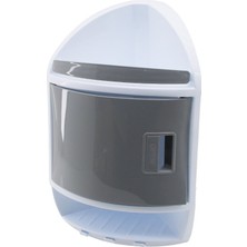 Tuğraçelik Qlux L-00708 Plus Plastik Banyo Köşesi - 3 Katlı Üçgen 43X36X18X18 cm Orta Kat Kapaklı Vidalı Montaj- 6'li Paket