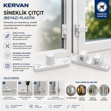 Tuğraçelik Kervan Çıtçıt Sineklik - Beyaz Plastik- 100'LI Paket