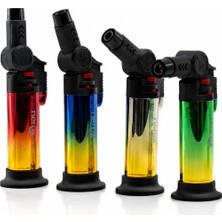 Tuğraçelik Nerox NRX-9305 Metalize Oynar Başlı Pürmüz Torch Çakmak - Doldurulabilir Ayakta Durabilir- 12'li Paket
