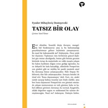 Turkuvaz Kitap Tatsız Bir Olay
