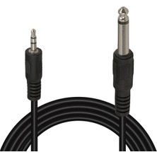 Cotton Soft PM-15917 Siyah 6.3 mm Gitar To 3.5 mm Stereo Ara Kablo (1.4 Metre)