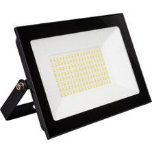 Gees Global PM-22587 100 Watt - 220 Volt 6500K IP66 150* Işık Açısı Siyah Slim Kasa LED Projektör