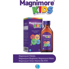 Magnimore Kids Magnezyum 200 ml Pidolat Bisglisinat Sitrat Malat Vitamin B6 (P5P)
