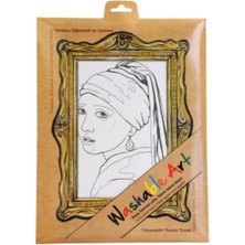Akademi Çocuk Funny Mat - Johannes Vermeer Gırl Wıth A Pearl Earrıng 25 x 35 cm
