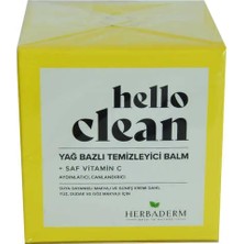Gees Global Hello Clean Yüz Dudak ve Göz Için Yağ Bazlı Temizleyici Balm Saf C Minli 100 ml