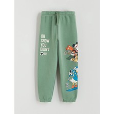 Lc Waikiki Yeni Sezon Beli Lastikli Mickey Mouse Baskılı Erkek Çocuk Jogger Eşofman Altı