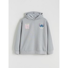 Lc Waikiki Yeni Sezon Stitch Baskılı Kız Çocuk Kalın Sweatshirt