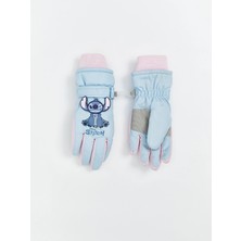 Lc Waikiki Yeni Sezon Stitch Baskılı Kız Çocuk Kar Eldiveni