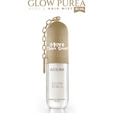 Auran Glow Purea Vücut & Saç Spreyi Besleyici ve Onarıcı Saç Parfümü Anahtarlıklı Vücut Parfümü Charm Body & Hair Mist Spray 30ML