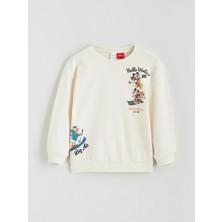 Lc Waikiki Yeni Sezon Mickey Mouse Baskılı Erkek Çocuk Sweatshirt