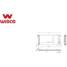 Motor Radyatoru 702X358X32 mm Ford Transit Mk4 T15 2,5td 1994-2000 Klimasız Brazing 99VT8005AA Wisco