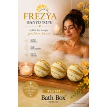 BB Bath Box Frezya Kokulu Banyo Topu, Nem Bombası, Jakuzi, Küvet & Manikür, Pedikür Topu 3 Adet 130 Gr