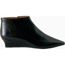 Anthropologie By Anthropologie Micro Wedge Sivri Burunlu Deri Topuklu Bot